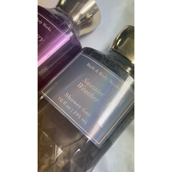 2 x Bath & Body Works shower gel SWEATER WEATHER & WINTERBERRY WONDER Lot of 2 - Picture 4 of 9